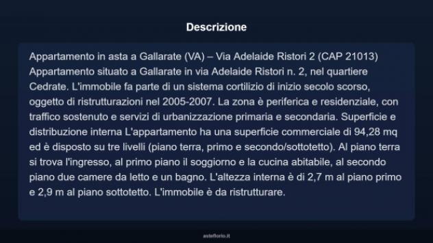 Immobile in asta di 94 m² in vendita a Gallarate - Foto 14