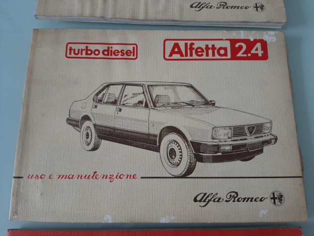 ALFA ROMEO ALFETTA 3 PEZZI USO E MANUTENZIONE ORIGINALI - Foto 2