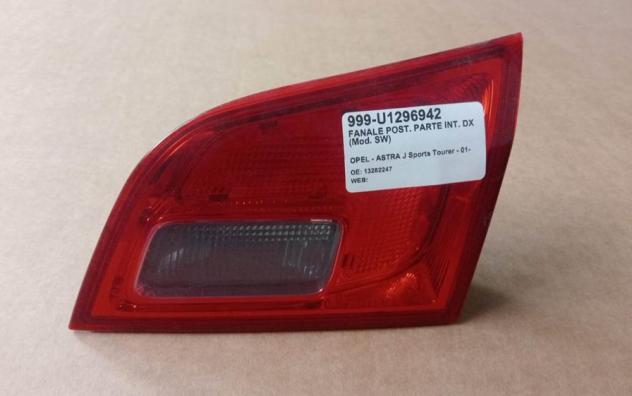 FANALE POST. PARTE INT. DX (Mod. SW) 999-U1296942 Parti elettriche  Fanaleria  Fanali  Fanale int. post. d OPEL - ASTRA J Sports Tourer - 01-09-2012 -