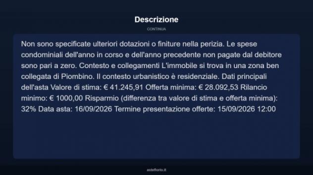 Immobile in asta di 38 m² in vendita a Piombino - Foto 11