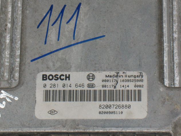 0281014646 ECU RENAULT LAGUNA 2.0 0281014646 8200726880 8200905110 - Foto 2