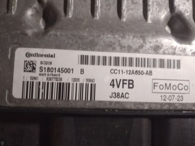 CENTRALINA MOTORE FORD TRANSIT CONTINENTAL SID 208 S 180145001 B CC11-12A650 - - Foto 4