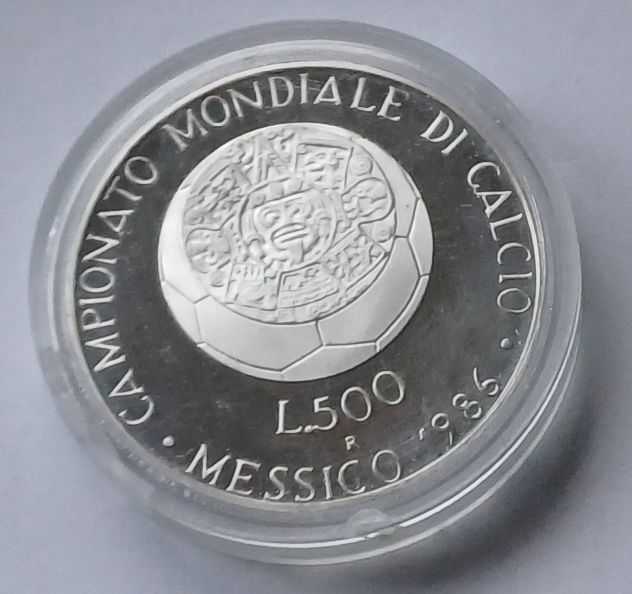 500 Lire d'argento "Mondiali di calcio Mexico '86" - Foto 3