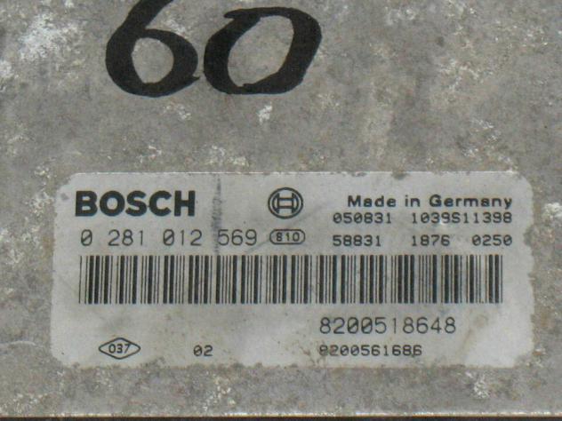 0281012569 ECU SUZUKI GRAND VITARA 0281012569 8200518648 8200561686 EDC16C3 - Foto 2