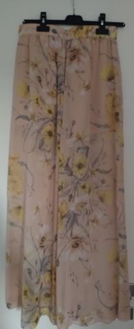 PANTALONI PALAZZO IN CHIFFON FLOREALI - Foto 3