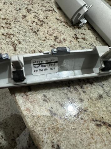 Modanature cruscotto Audi A3 8V Argento Originali – Kit Completo - Foto 5