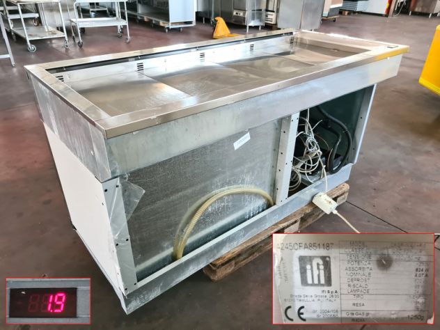 tavolo refrigerato per bevande da bar usato - Foto 4