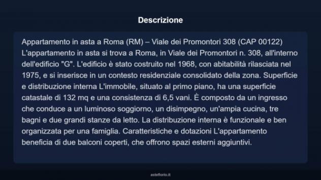Immobile in asta di 132 m² con più di 5 locali in vendita a Roma - Foto 10