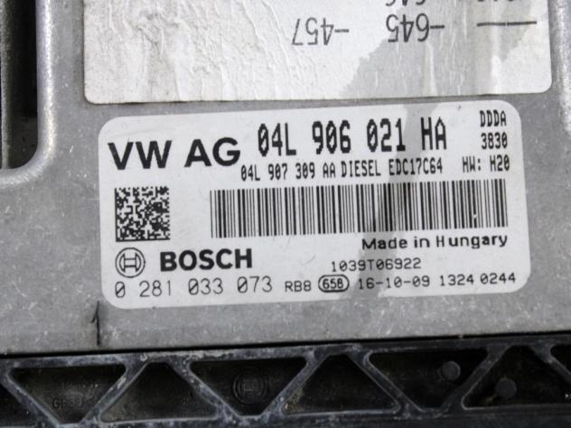 04L906021HA KIT ACCENSIONE AVVIAMENTO AUDI A6 C7 SW 2.0 D 140KW AUT 5P (2017) RICAMBIO USATO CON CENTRALINA MOTORE, QUADRO STRUMENTI, BLOCCHETTO CON C - Foto 6
