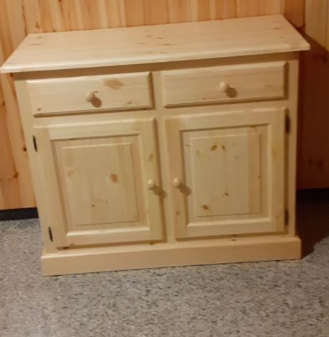 Base VADUZ pino 2 ante e 2 cassetti 105x46x87 Peso kg 33 Volume Mc 0,5 1 x Box t - Foto 2