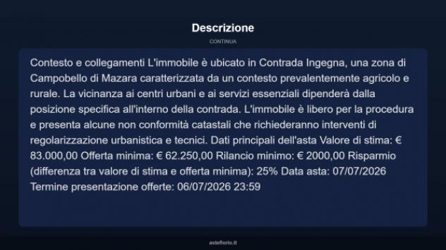 Immobile in asta di 229 m² in vendita a Campobello di Mazara - Foto 18