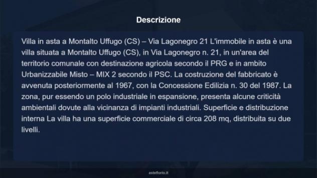 Immobile in asta di 208 m² con più di 5 locali in vendita a Montalto Uffugo - Foto 18
