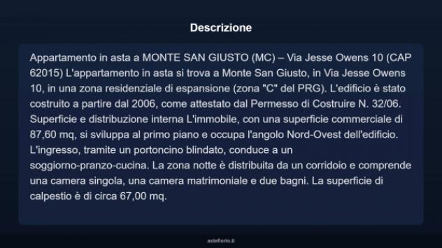 Immobile in asta di 87 m² in vendita a Monte San Giusto - Foto 3