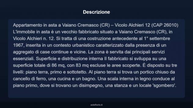 Immobile in asta di 86 m² in vendita a Vaiano Cremasco - Foto 3