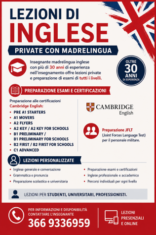 LEZIONI DI INGLESE