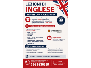 LEZIONI DI INGLESE
