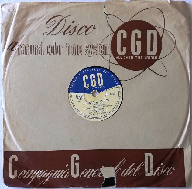 5 Dischi 78rp da 1952 a 1956 di Teddy Reno e R. Carosone. Vendo anche singolo - Foto 4