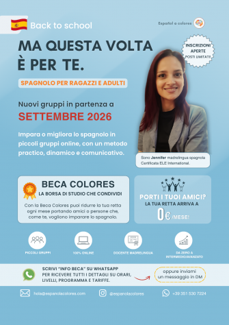 SPAGNOLO ONLINE: CORSI SETTEMBRE 2026