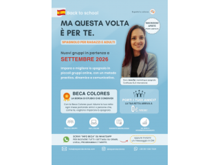 SPAGNOLO ONLINE: CORSI SETTEMBRE 2026