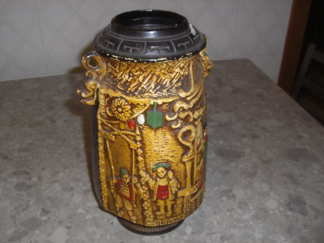 GIAPPONE VASO CERAMICA FINE '800 DIPINTO A MANO. - Foto 2