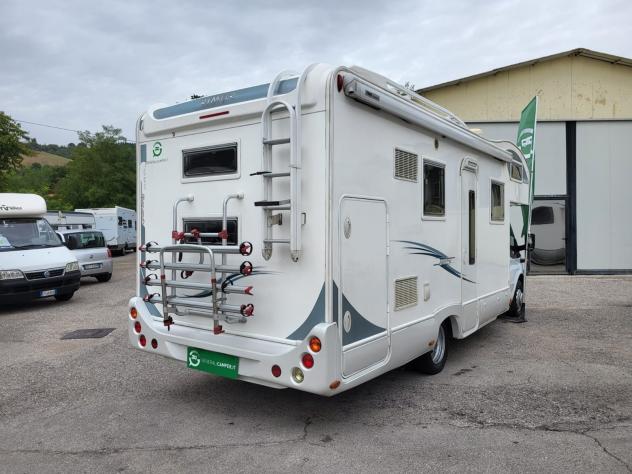 CAMPER RIMOR FORD MANSARDATO 7 POSTI DOPPIA DINETTE LETTI CASTELLO CLIMATIZZATORE GARAGE GENERALI USATO - Foto 4