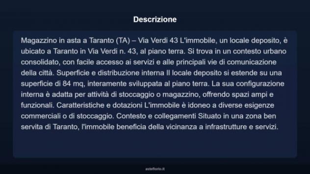 Immobile in asta di 84 m² in vendita a Taranto - Foto 3