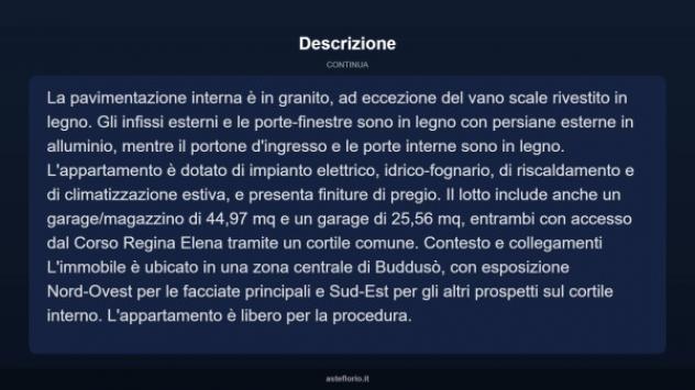 Immobile in asta di 218 m² con più di 5 locali e box auto in vendita a Buddusò - Foto 12