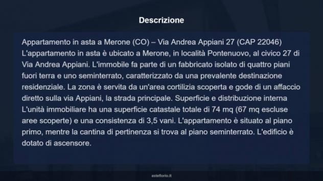 Immobile in asta di 78 m² in vendita a Merone - Foto 17
