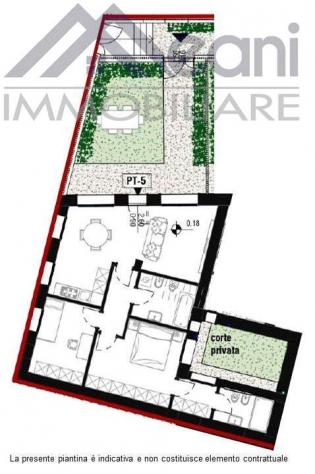 69 - A5_OP - 3 LOCALI CON 2 GIARDINI PRIVATI - NUOVA "RESIDENZA LE CORTI" - Foto 2