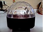 CRISTAL MAGIC BALL CON EFFETTI LUCE E MICROFONO INTERNO