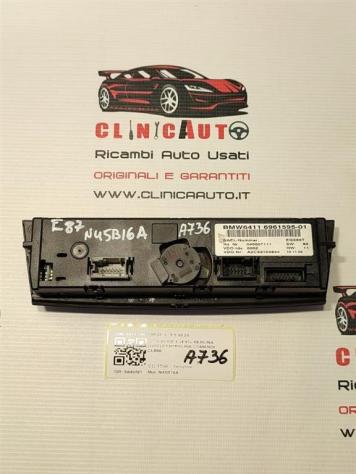 CENTRALINA CLIMA BMW Serie 1 Serie (E87) 6411 6961595-01 N45B16A (0407) - Foto 2