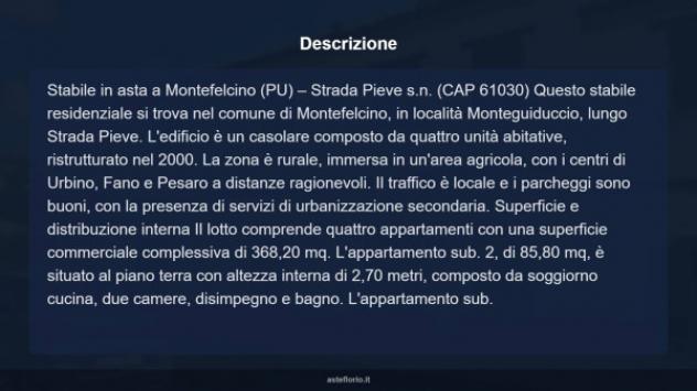 Immobile in asta di 368 m² con più di 5 locali in vendita a Montefelcino - Foto 17