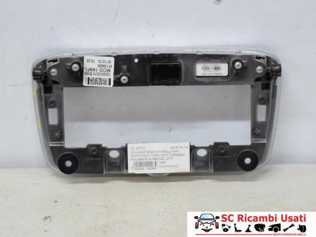 PULSANTIERA CENTRALE FIAT Punto EVO 735501357 (0912) - Foto 3