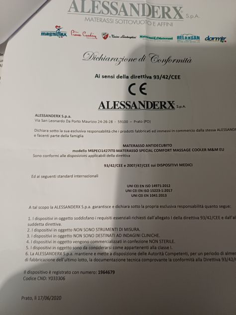 Materasso matrimoniale antidecupito ottimo stato come muovo - Foto 7