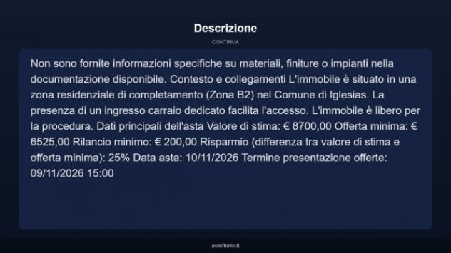 Immobile in asta di 27 m² in vendita a Iglesias - Foto 5