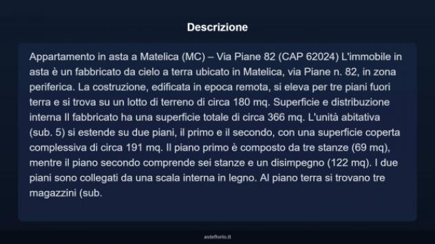 Immobile in asta di 366 m² con più di 5 locali in vendita a Matelica - Foto 5