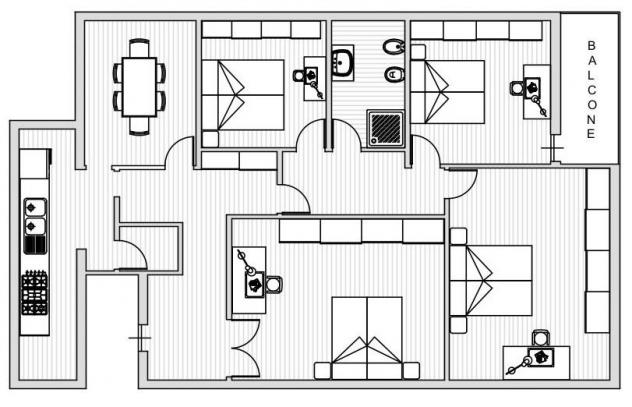 Appartamento in affitto a Carrara 100 mq Rif: 1425562