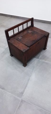 antica cassapanca in legno - Foto 5