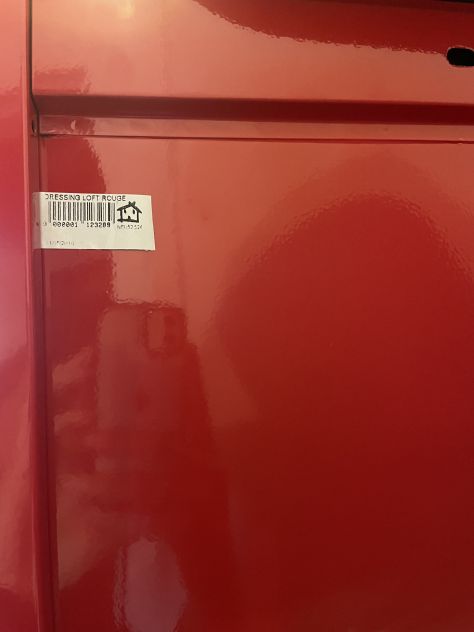 Guardaroba Loft a rotelle - laccato rosso - vendesi per ristrutturazione interni - Foto 7