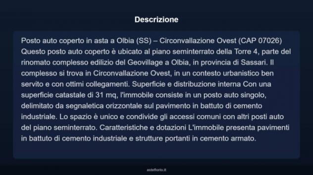 Immobile in asta di 31 m² in vendita a Olbia - Foto 3