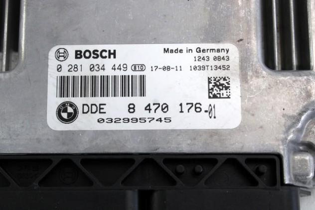 8470176 KIT ACCENSIONE AVVIAMENTO BMW SERIE 4 GRAN COUPE 420D F36 2.0 D 140KW AUT 5P (2018) RICAMBIO USATO CON CENTRALINA INIEZIONE MOTORE, BLOCCHETTO - Foto 3