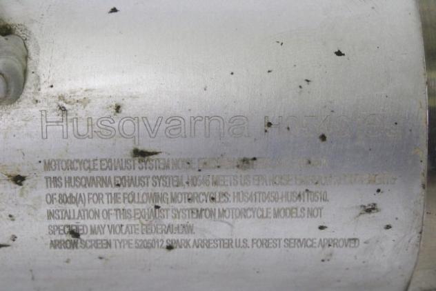 HUSQVARNA SM 510 R SMR H8000H0546 SILENZIATORE DI SCARICO DESTRA PER RICAMBI 09 - 12 RIGHT EXHAUST SILENCER VEDI FOTO - Foto 5