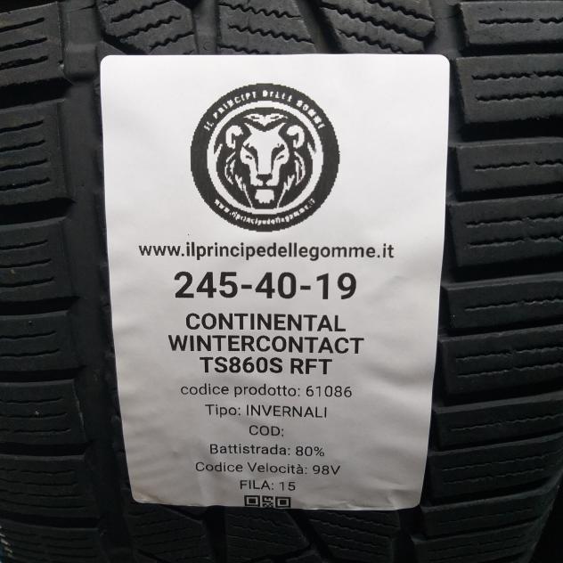 2 GOMME 245 40 19 CONTINENTAL A61086 - Foto 2