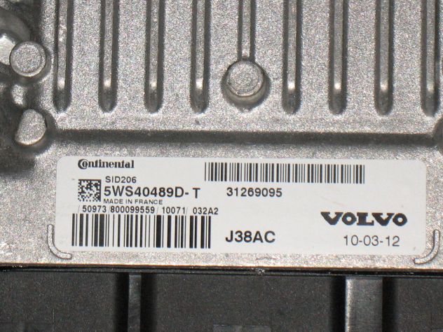 5WS40489DT ECU CENTRALINA MOTORE VOLVO S40 V50 2.0 SID206 D 5WS40489D-T 31269095 - Foto 2