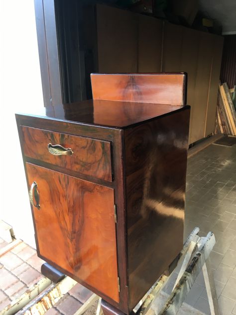 comodino radica di noce - Foto 2