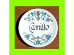 Piattino in ceramica personalizzato con nome Camillo