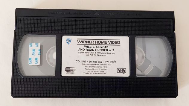 VIDEOCASSETTA VHS WILE E. COYOTE & ROAD RUNNER 2 DISTRIBUZIONE WARNER BROSS,1990 - Foto 4