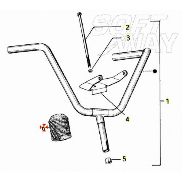 Soffietto manubrio Piaggio Boss 229133 - Foto 3