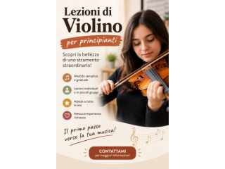 Lezioni Private di Violino per Principianti