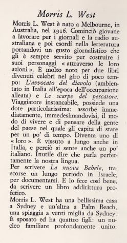 Morris West - La nuova Babele - Foto 9